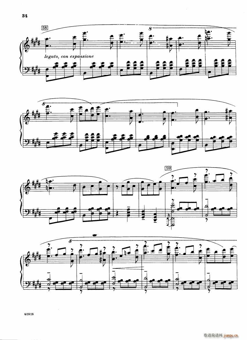 Barber op 28 Souvenirs piano solo(钢琴谱)34