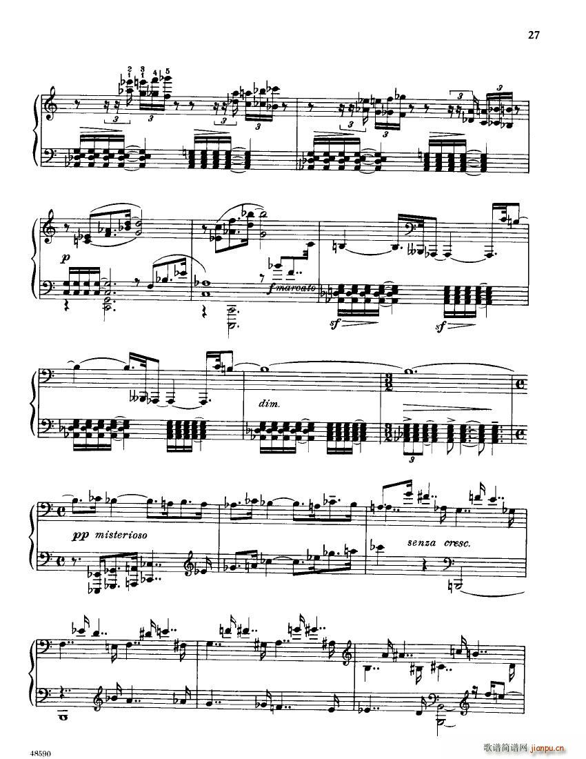 Barber op 26 Piano Sonata(钢琴谱)5