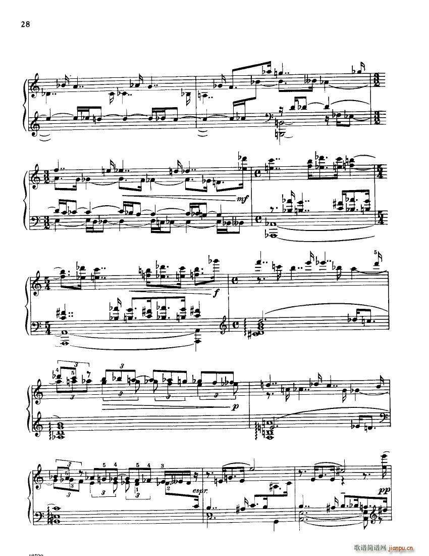 Barber op 26 Piano Sonata(钢琴谱)6