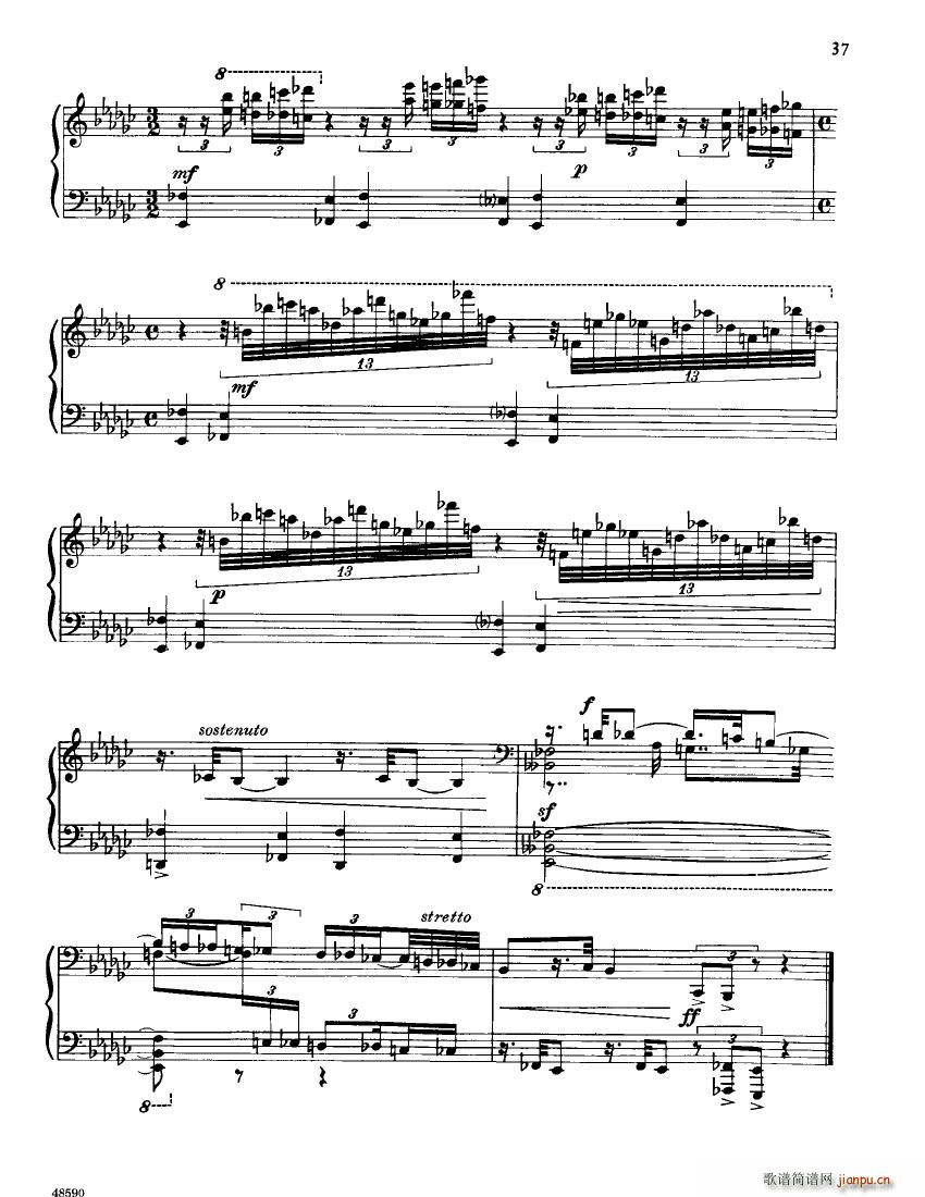 Barber op 26 Piano Sonata(钢琴谱)15