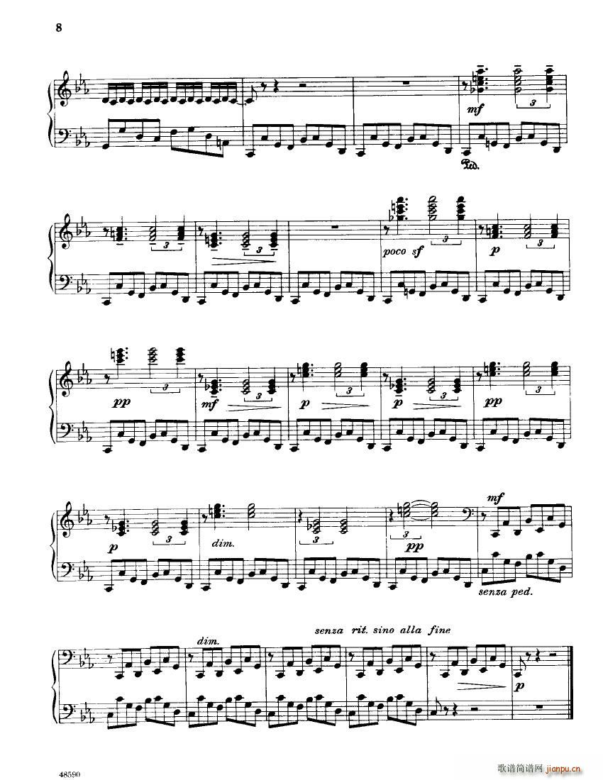 Barber op 20 Excurtions(钢琴谱)6