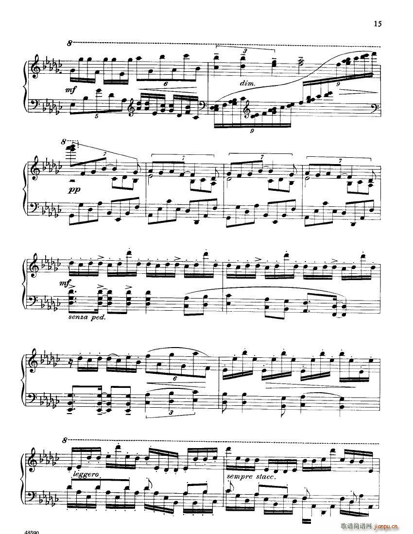 Barber op 20 Excurtions(钢琴谱)13