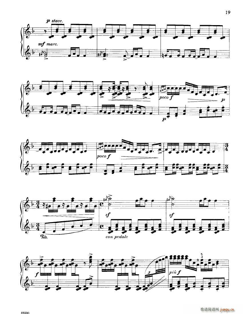 Barber op 20 Excurtions(钢琴谱)17