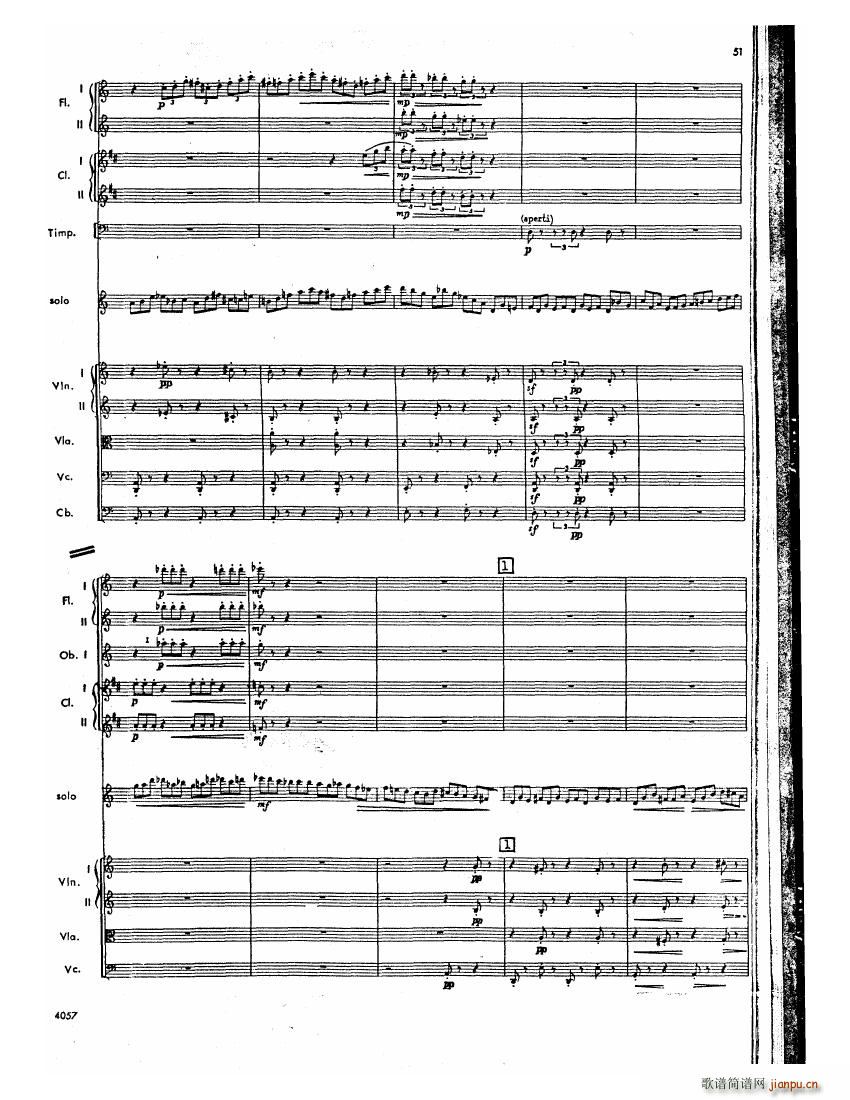 Barber op 14 Violin Concerto Score 二(钢琴谱)10
