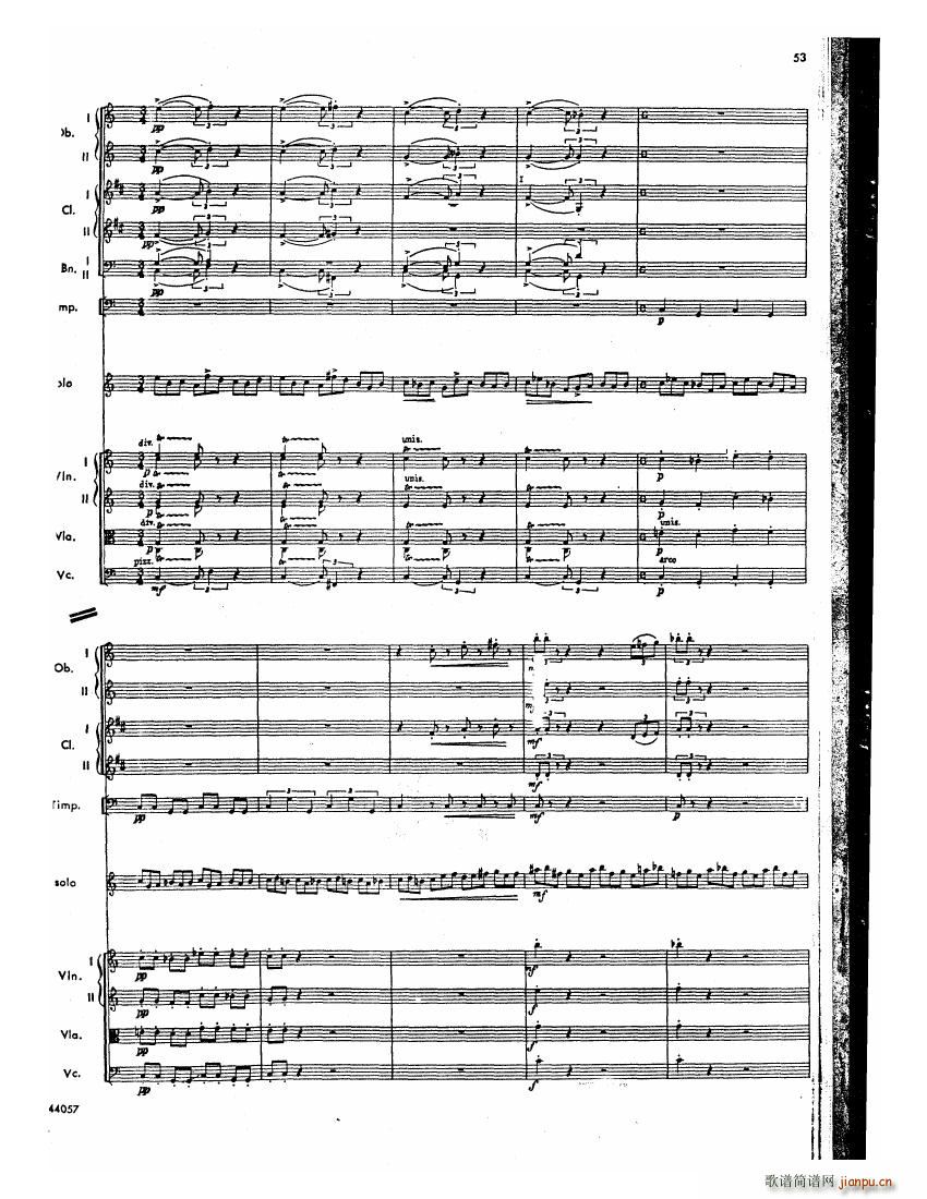 Barber op 14 Violin Concerto Score 二(钢琴谱)12