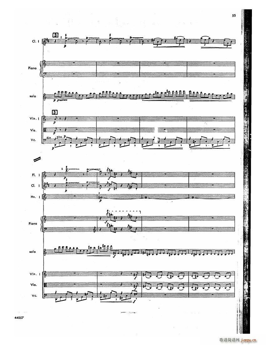 Barber op 14 Violin Concerto Score 二(钢琴谱)14