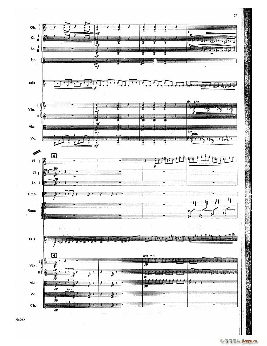 Barber op 14 Violin Concerto Score 二(钢琴谱)16