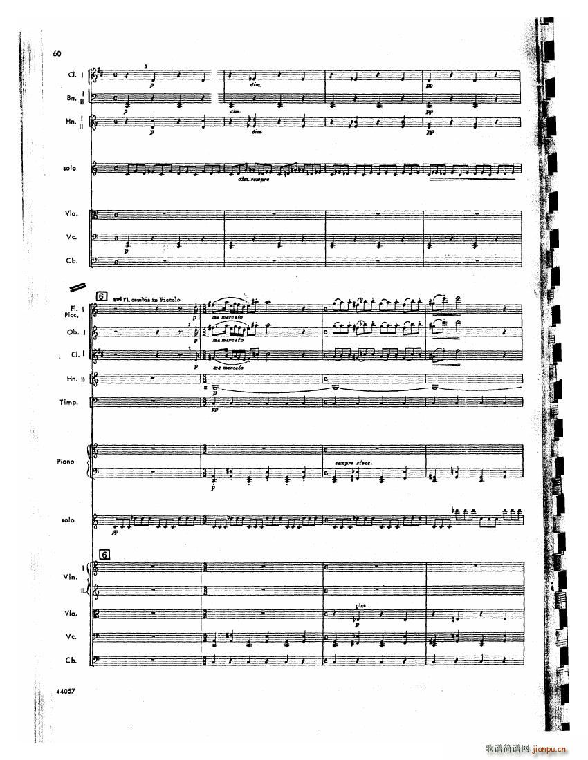 Barber op 14 Violin Concerto Score 二(钢琴谱)19