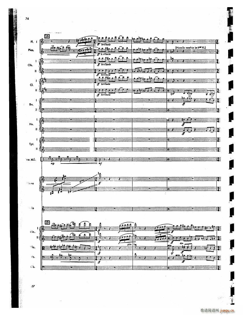 Barber op 14 Violin Concerto Score 二(钢琴谱)33