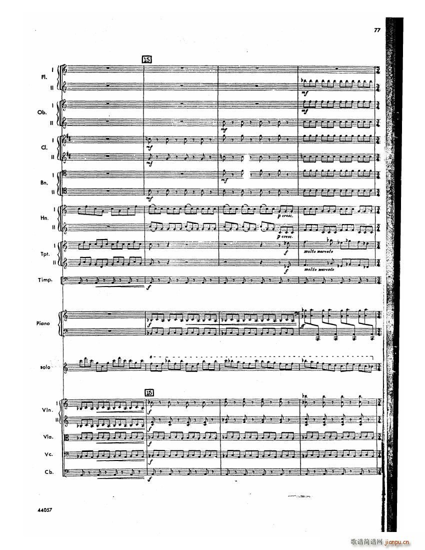 Barber op 14 Violin Concerto Score 二(钢琴谱)36