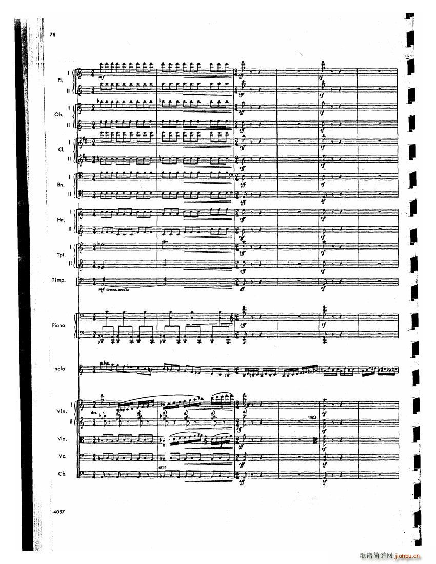 Barber op 14 Violin Concerto Score 二(钢琴谱)37