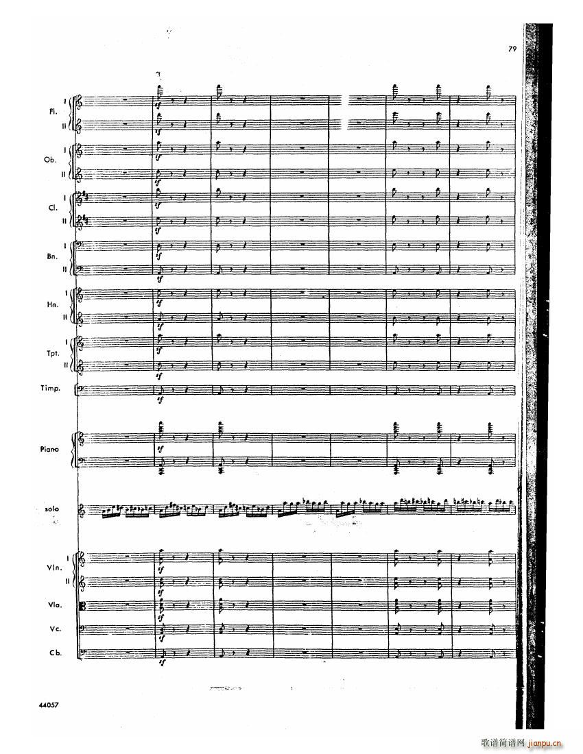 Barber op 14 Violin Concerto Score 二(钢琴谱)38