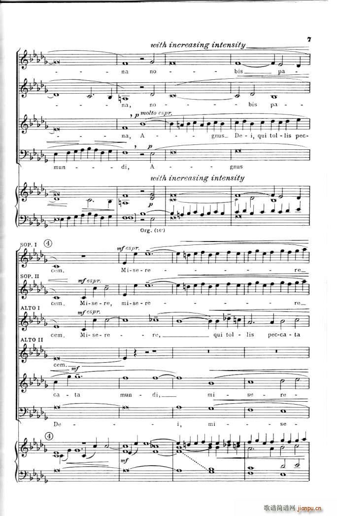 Barber op 11 Agnus Dei(钢琴谱)6