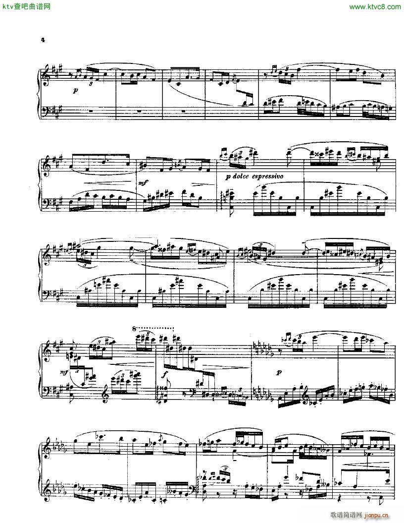 Balakirev Piano Sonata In B Flat Minor(钢琴谱)3