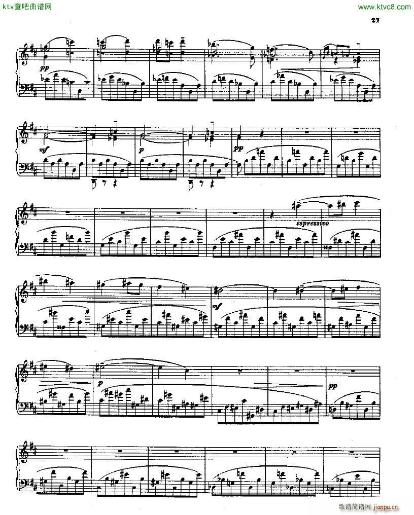 Balakirev Piano Sonata In B Flat Minor(钢琴谱)26