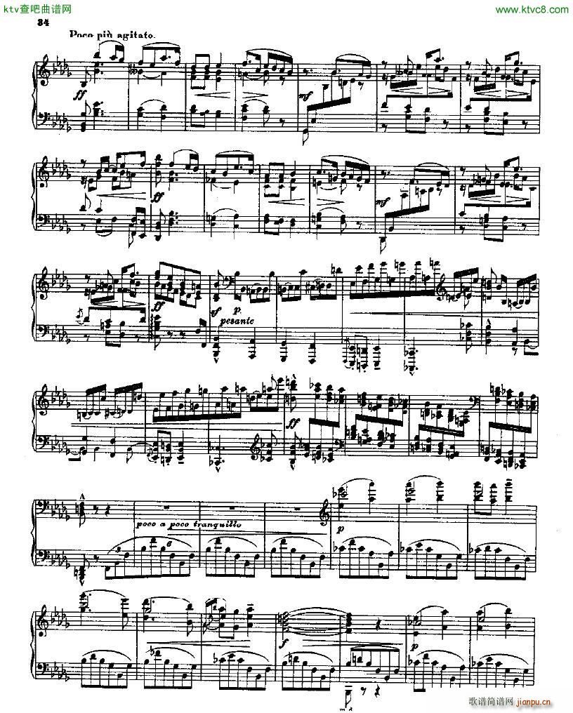 Balakirev Piano Sonata In B Flat Minor(钢琴谱)33