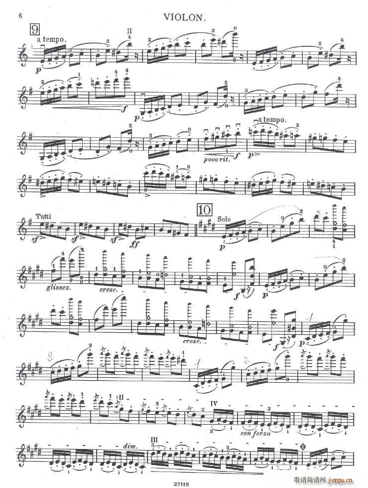 Bazzini op 25 La Ronde des Lutins violin(钢琴谱)3