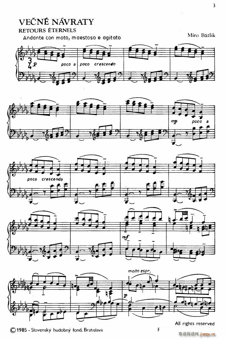 Bazlik Preludes book 2 二(钢琴谱)5