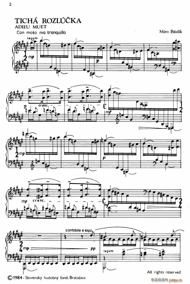 Bazlik Preludes book 1(钢琴谱)40