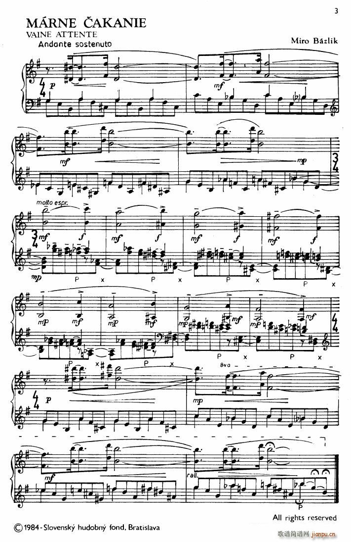 Bazlik Preludes book 1(钢琴谱)43