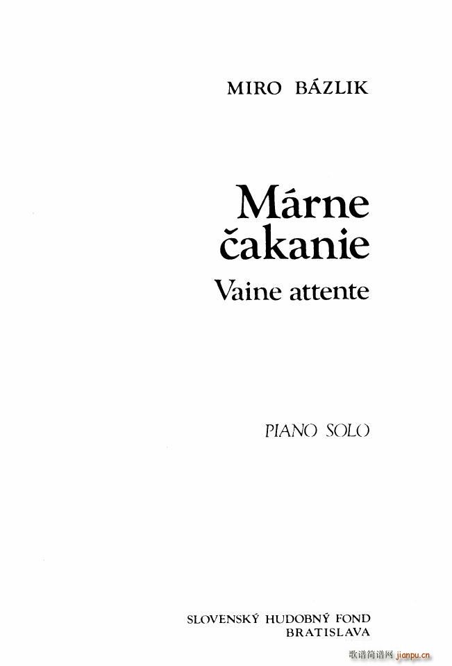 Bazlik Preludes book 1(钢琴谱)47