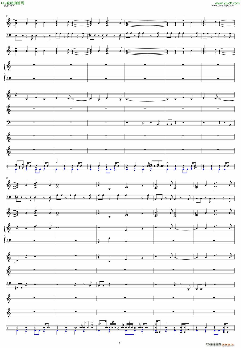 歌剧魅影插曲(钢琴谱)6