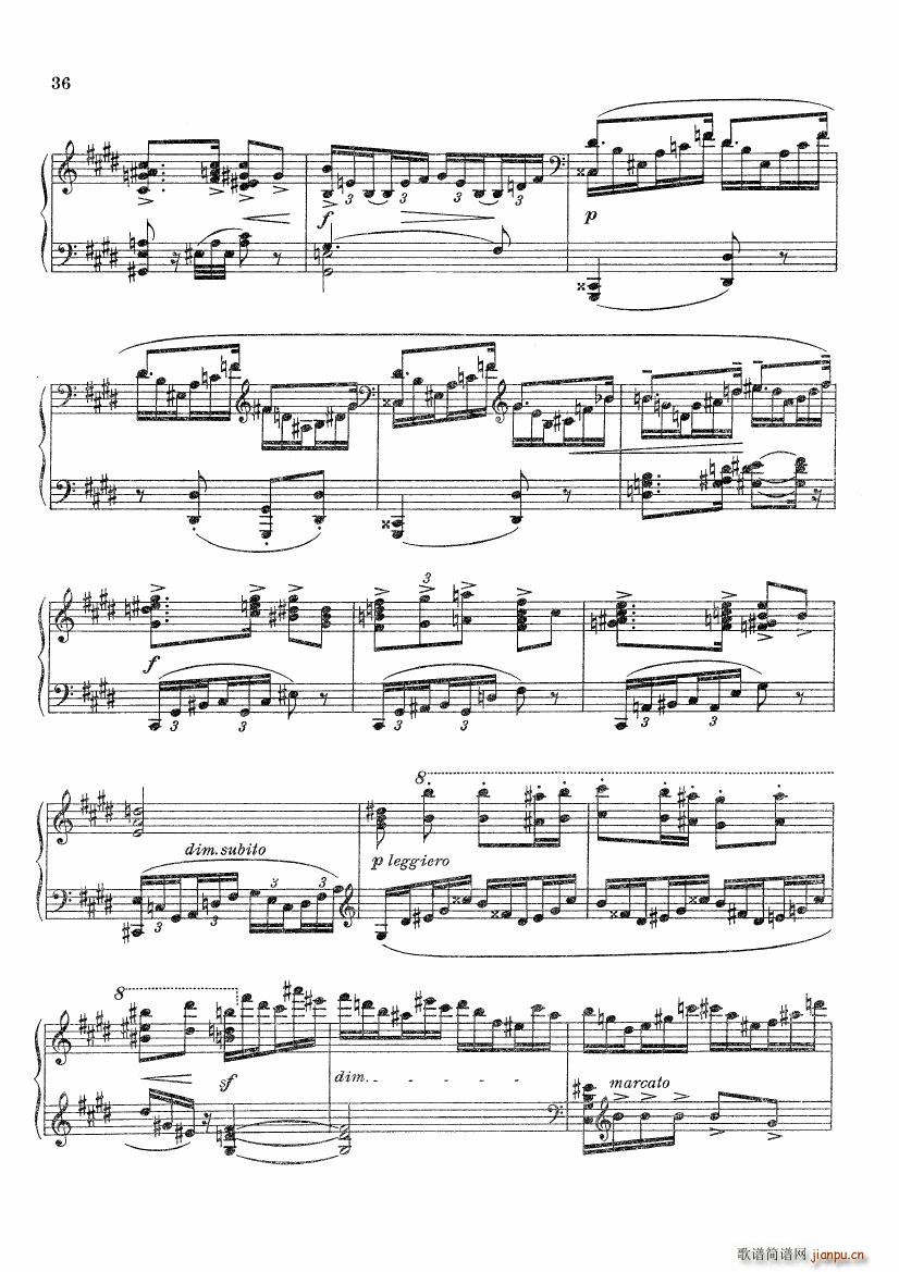 Bax Sonata No 3(钢琴谱)35