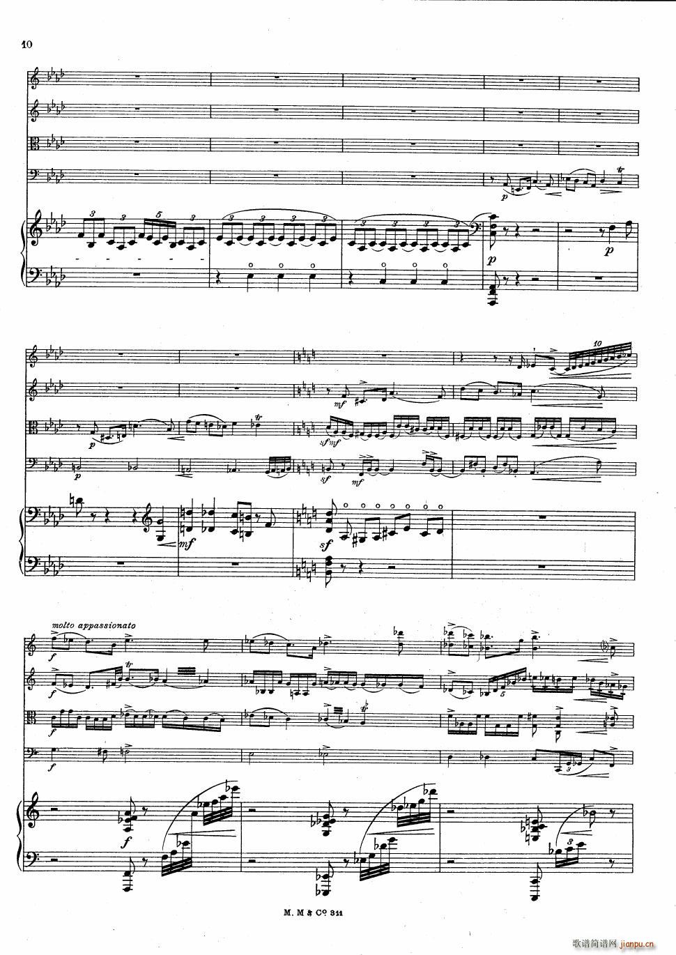 Bax Quintet for Harp and Strings(钢琴谱)10