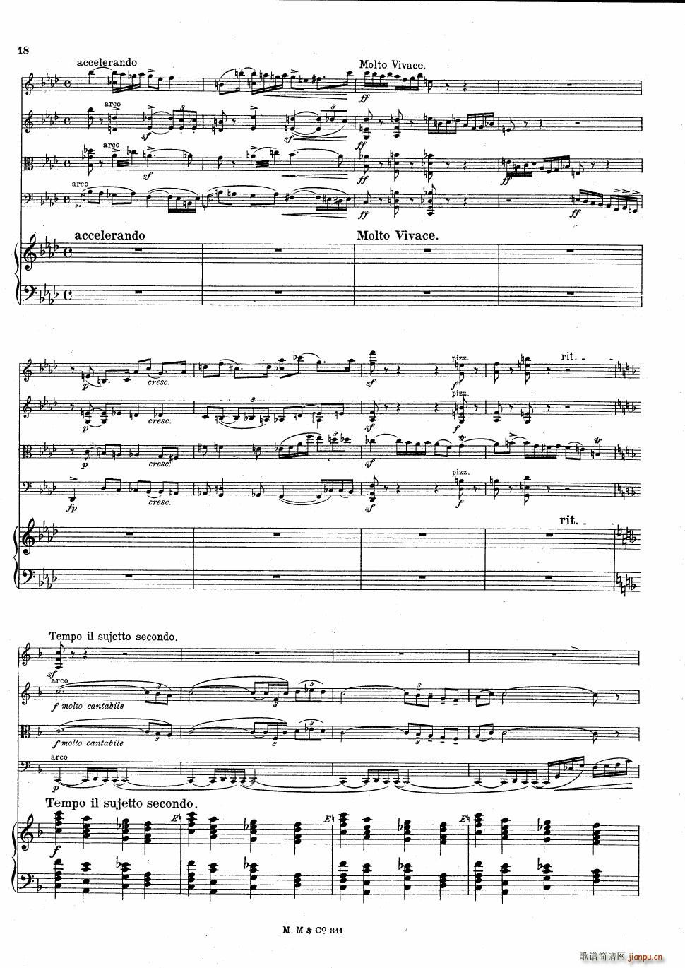 Bax Quintet for Harp and Strings(钢琴谱)18