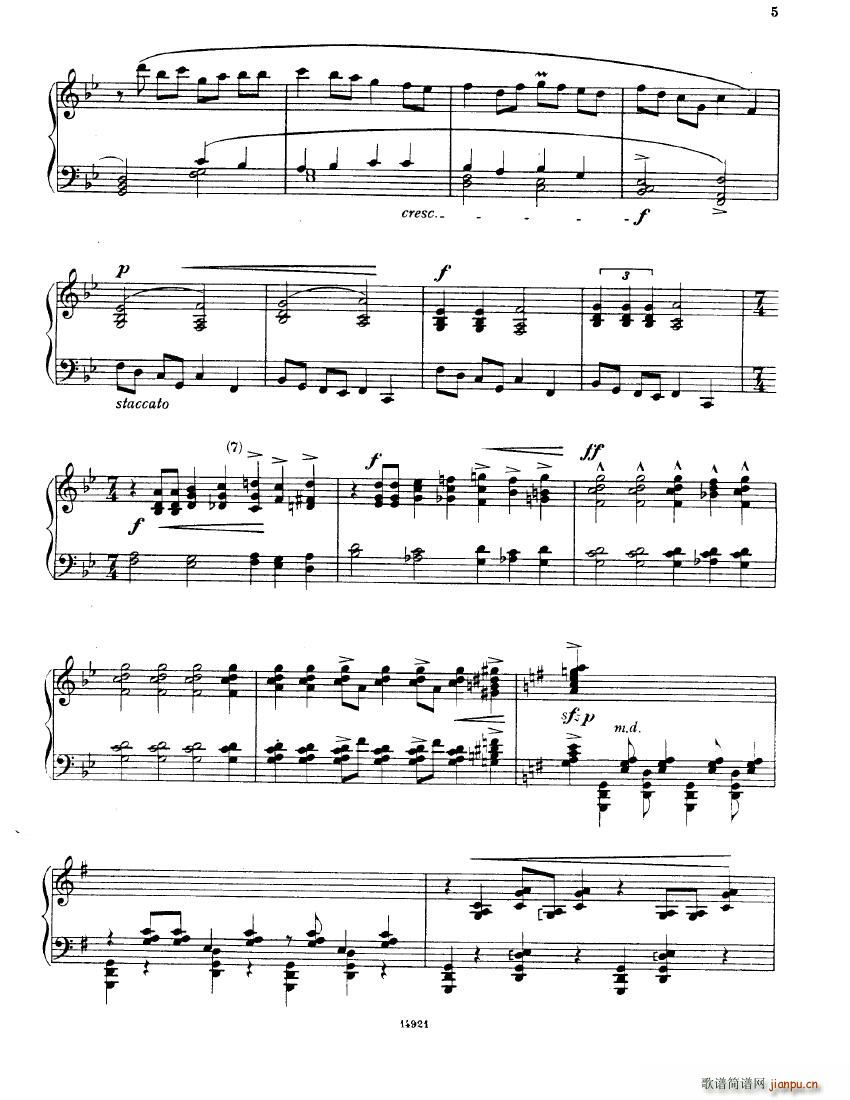 Bax In a Vodka Shop(钢琴谱)5