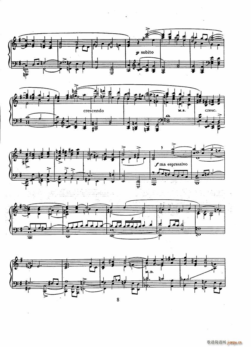 Bach Bax Fantasia(钢琴谱)5