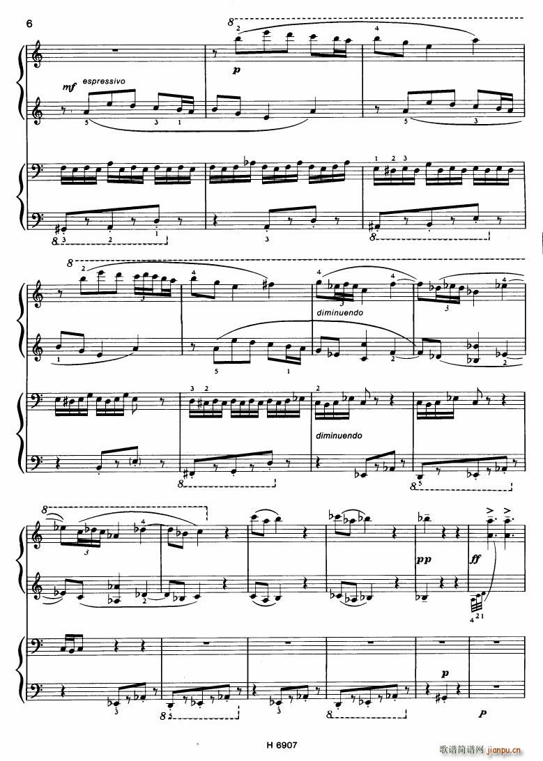 Barton Sonatina for 4 hands(钢琴谱)6