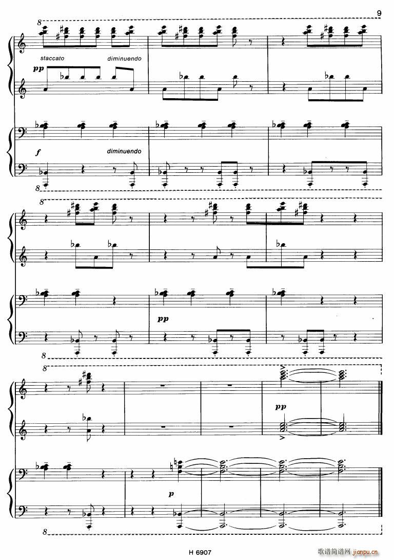 Barton Sonatina for 4 hands(钢琴谱)9