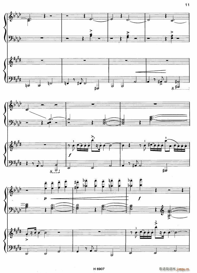 Barton Sonatina for 4 hands(钢琴谱)11