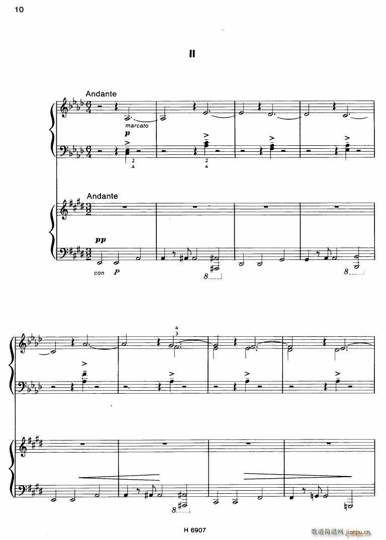 Barton Sonatina for 4 hands(钢琴谱)10