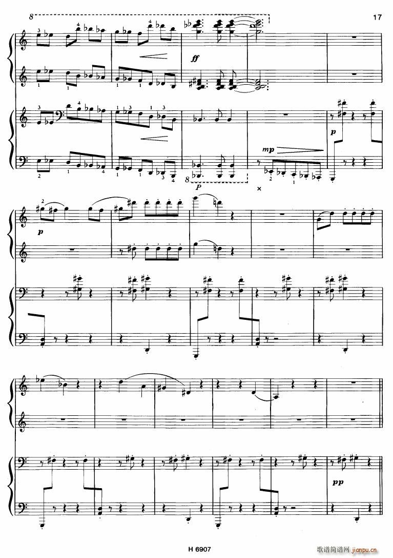 Barton Sonatina for 4 hands(钢琴谱)17