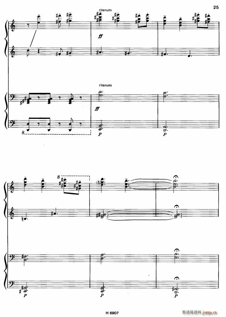 Barton Sonatina for 4 hands(钢琴谱)25