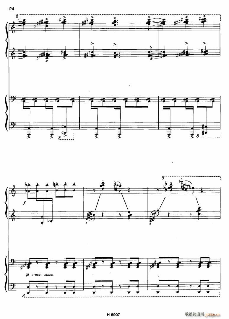 Barton Sonatina for 4 hands(钢琴谱)24