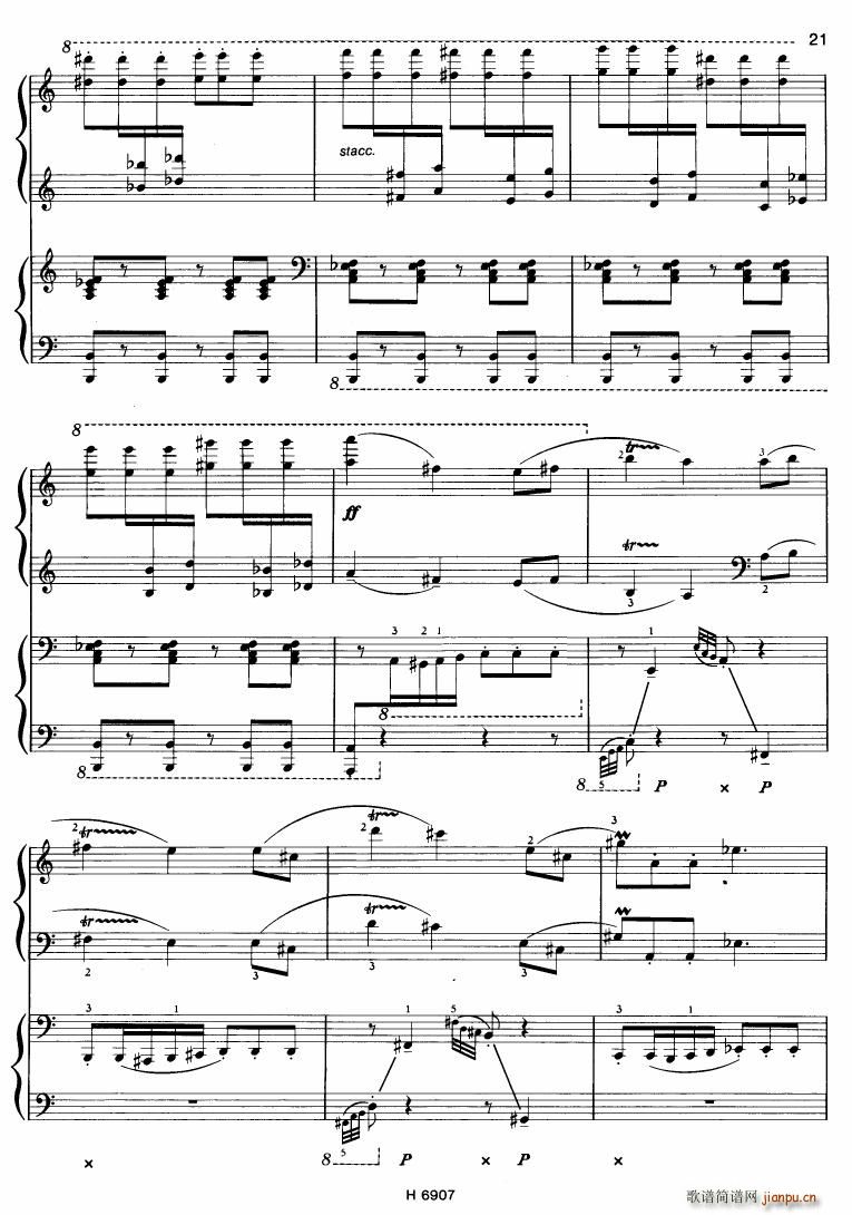 Barton Sonatina for 4 hands(钢琴谱)21