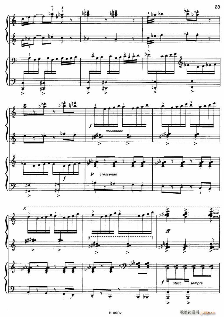 Barton Sonatina for 4 hands(钢琴谱)23