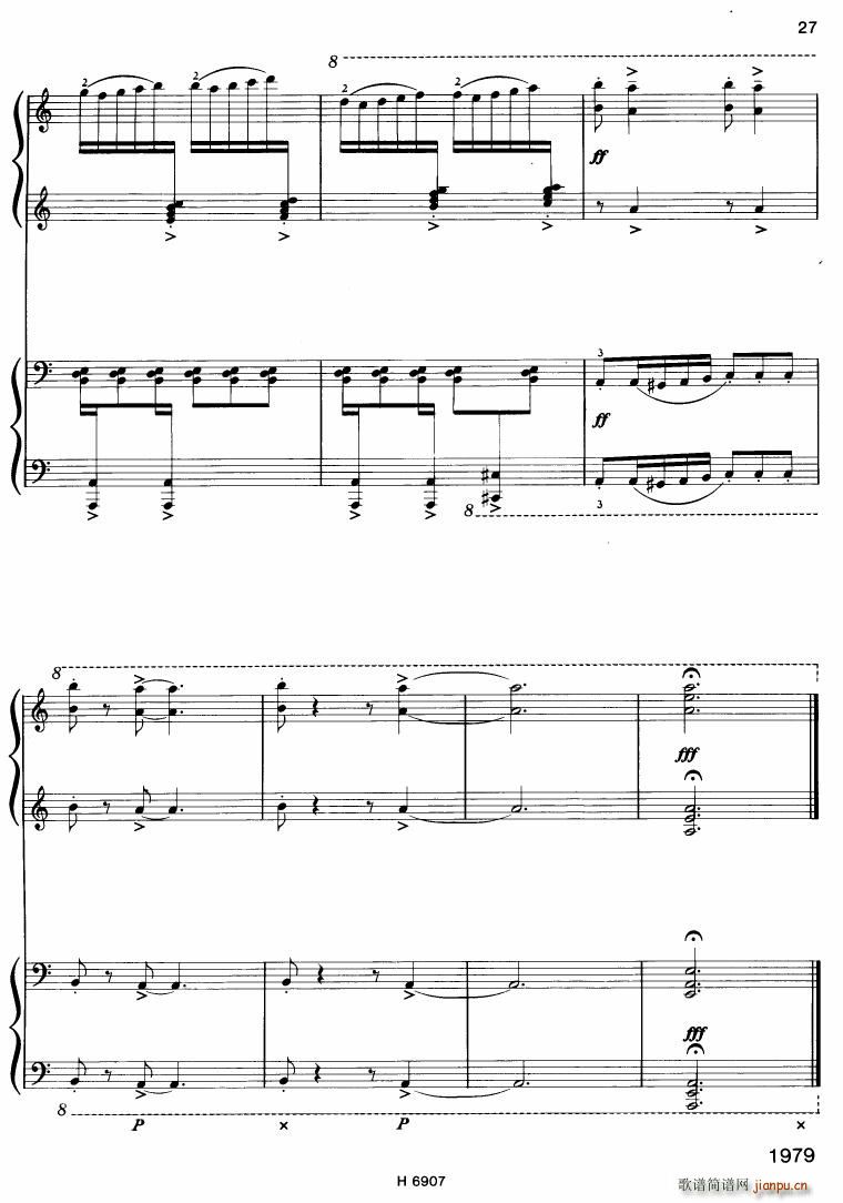 Barton Sonatina for 4 hands(钢琴谱)27