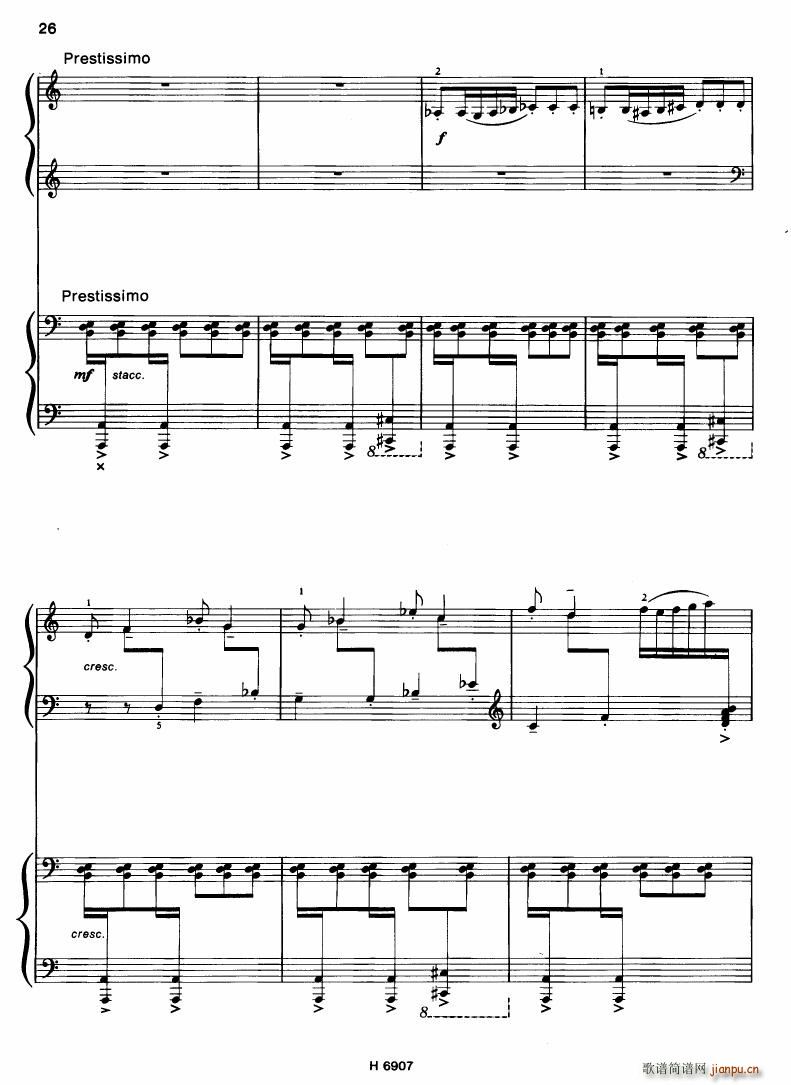 Barton Sonatina for 4 hands(钢琴谱)26