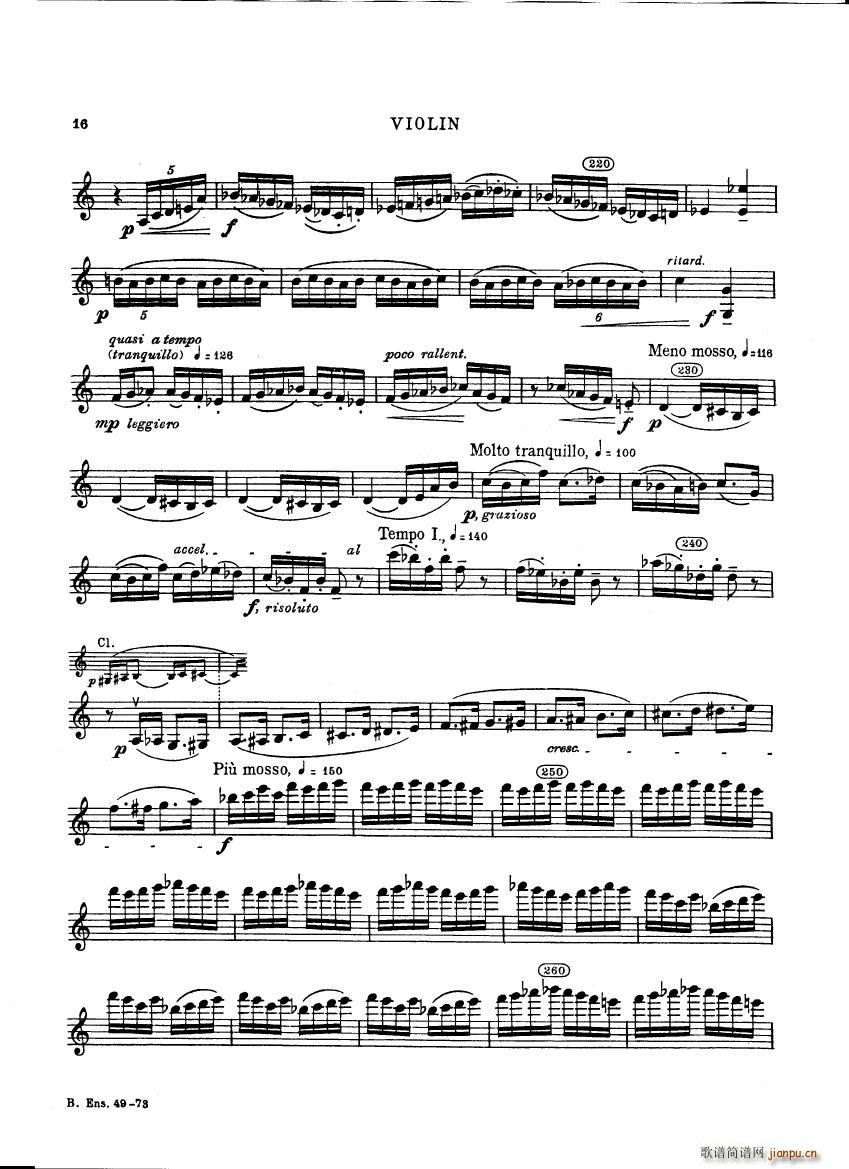 Bartok SZ 111 Contrasts violin(钢琴谱)16