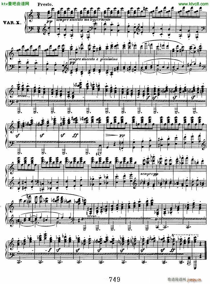 Beethoven op 120 Diabelli Variations(钢琴谱)9