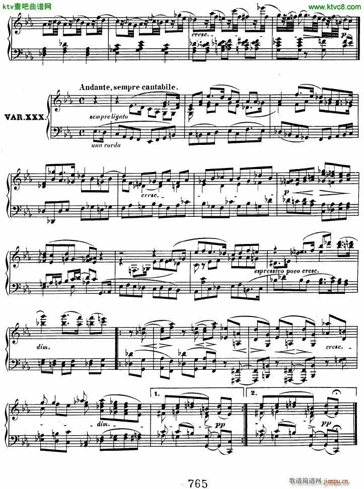Beethoven op 120 Diabelli Variations(钢琴谱)25