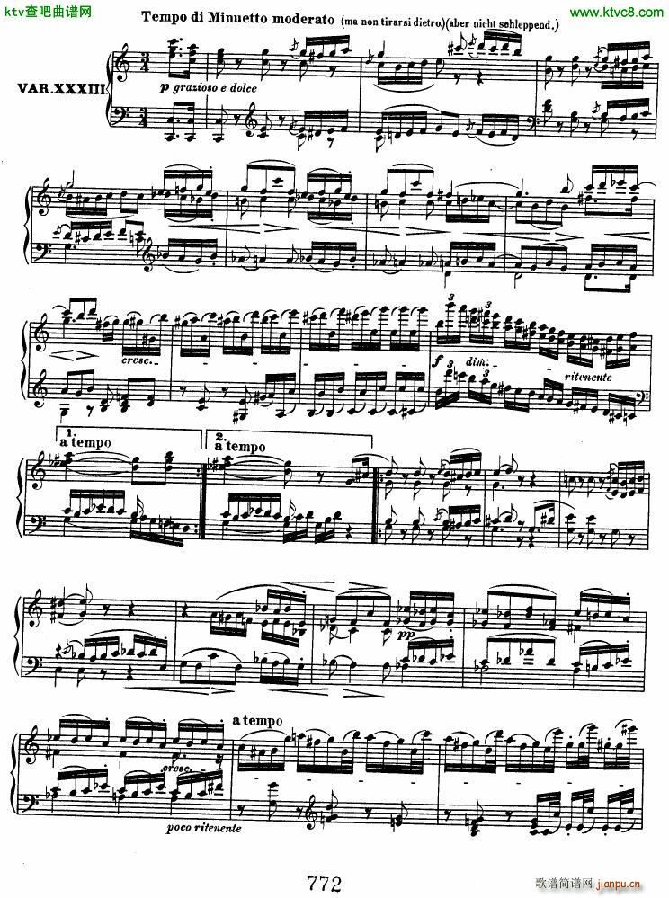 Beethoven op 120 Diabelli Variations(钢琴谱)32