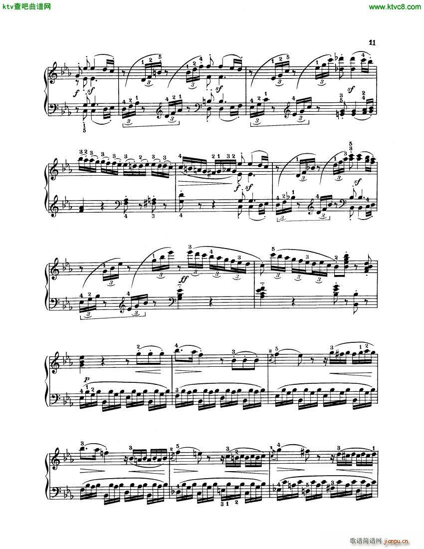 Beethoven op 51 no 1 Rondo in C major(钢琴谱)6