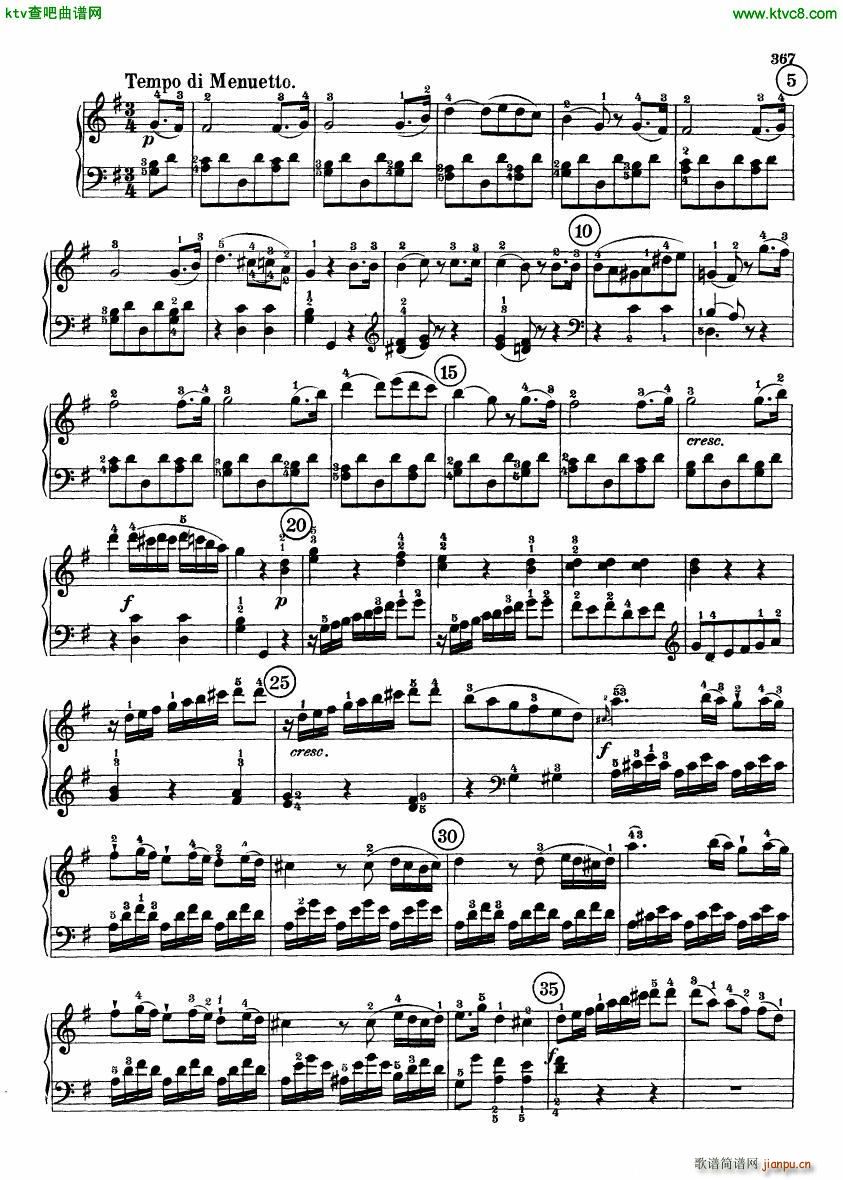 Beethoven op 49 no 2 Piano Sonata(钢琴谱)5