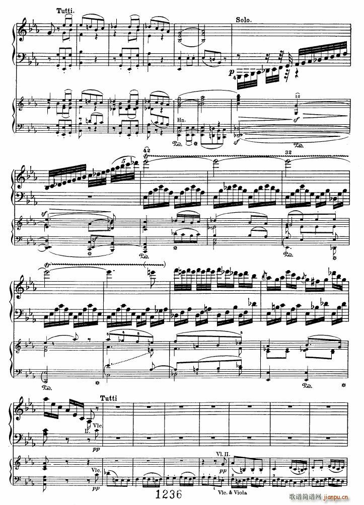 Beethoven op 37 Piano Concerto no 3 2pno red 二(钢琴谱)3