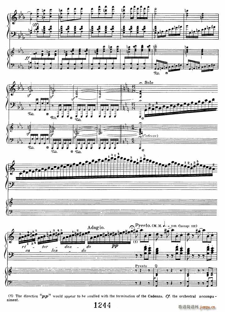 Beethoven op 37 Piano Concerto no 3 2pno red 二(钢琴谱)11